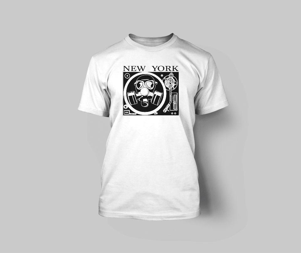Men's Turntable Gas Mask New York T-Shirt