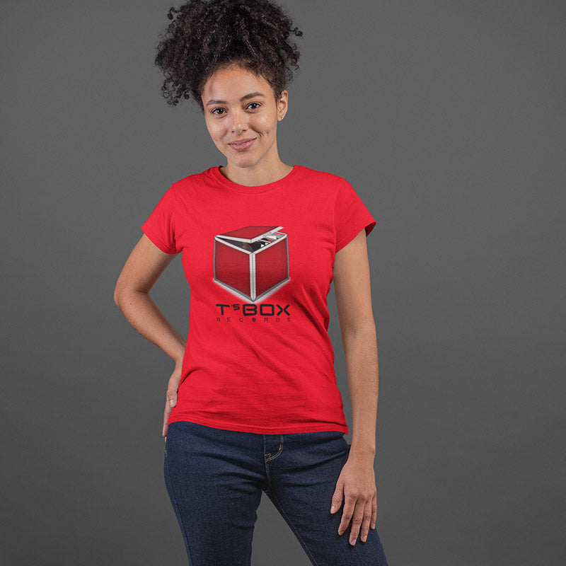 Women's T's Box Logo Gear Fitted T-Shirt